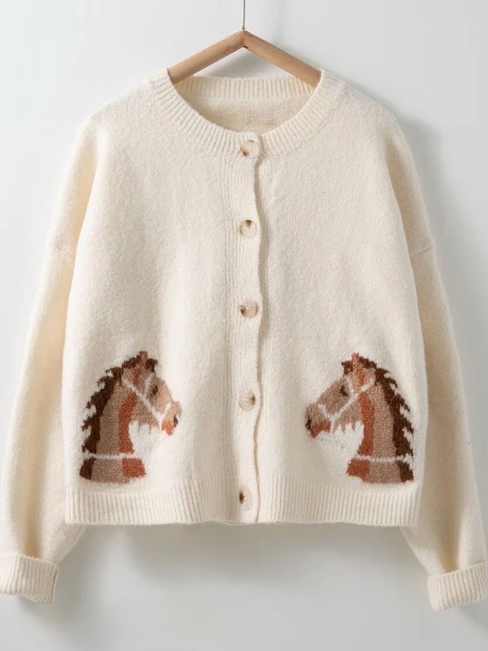 "Equestrian Dream” Cropped Cardigan S/M